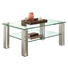 COUCHTISCH Buche massiv rechteckig Silberfarben - Silberfarben, Design, Glas/Holz (100/70/43cm) COUCHTISCH Buche massiv rechteckig Silberfarben - Silberfarben, Design, Glas/Holz (100/70/43cm)