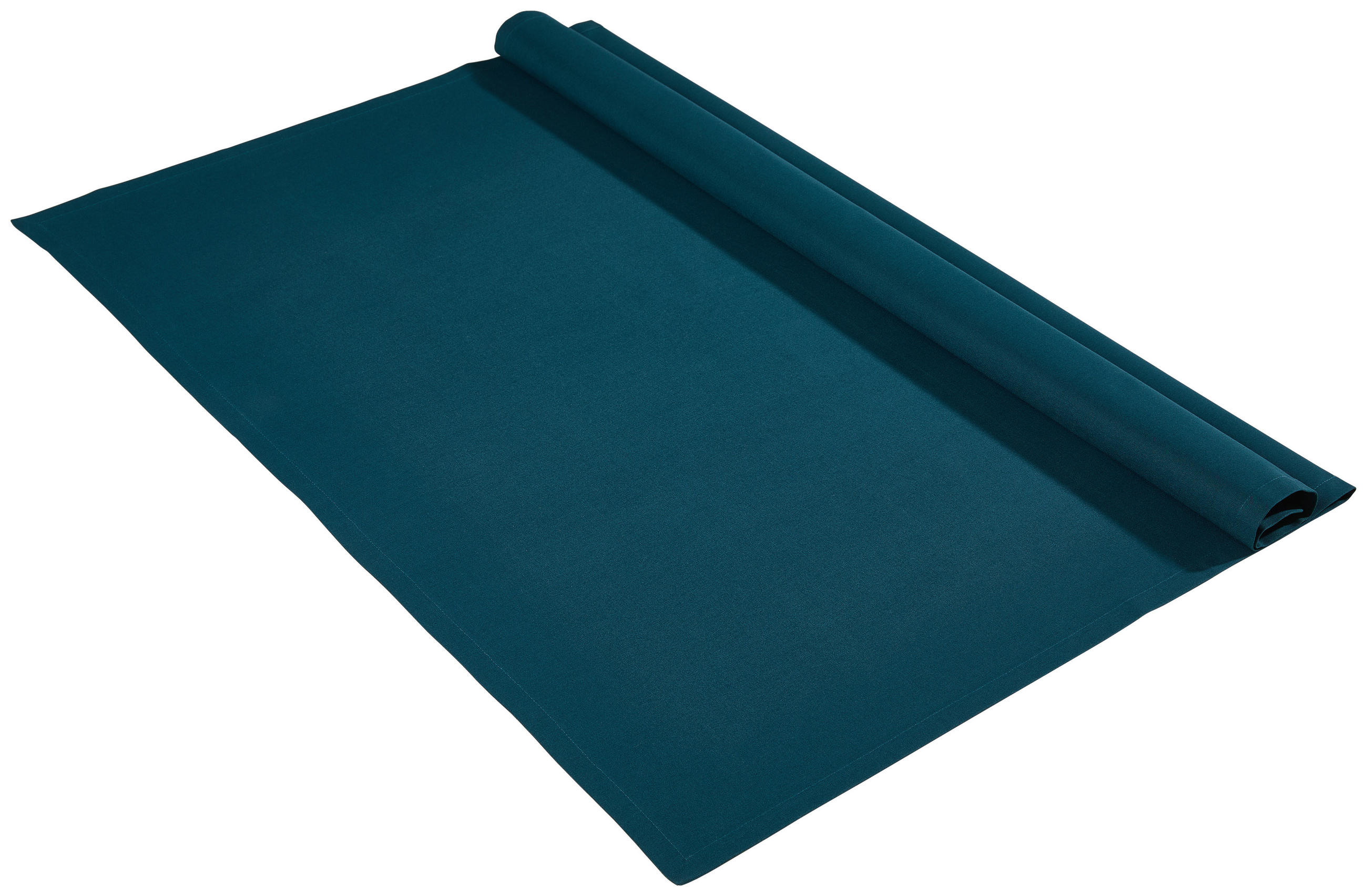 TISCHDECKE Panama 100/100 cm  - Petrol, Basics, Textil (100/100cm) - Bio:Vio
