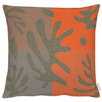 KISSENHÜLLE 49/49 cm  - Braun/Orange, Design, Textil (49/49cm) - Apelt
