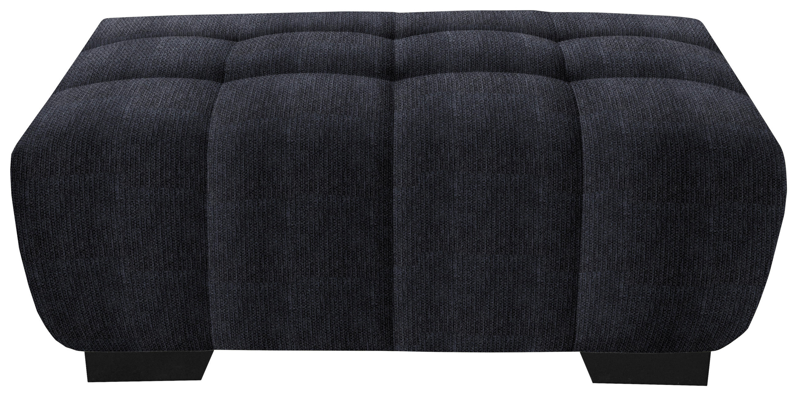 HOCKER in Textil Dunkelgrau  - Dunkelgrau/Schwarz, Konventionell, Textil/Metall (106/40/72cm) - Hom`in