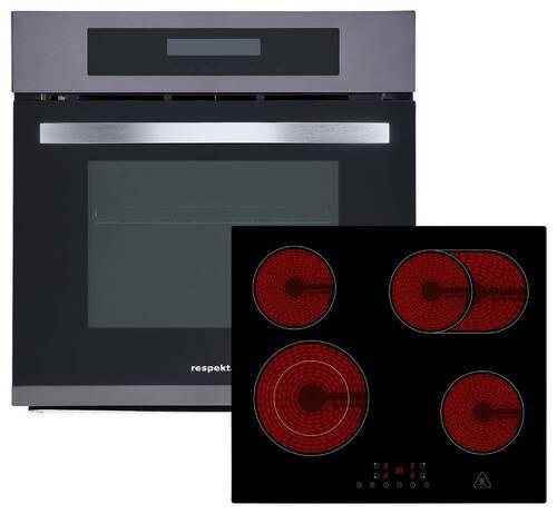 UGNSSET DigiSet8BS5500  - stålfärgad/svart, Trend, metall/glas (59,5/59/54,2cm) - Respekta