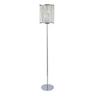STEHLEUCHTE Elise 25/152 cm  - Klar/Chromfarben, LIFESTYLE, Glas/Metall (25/152cm) - Searchlight