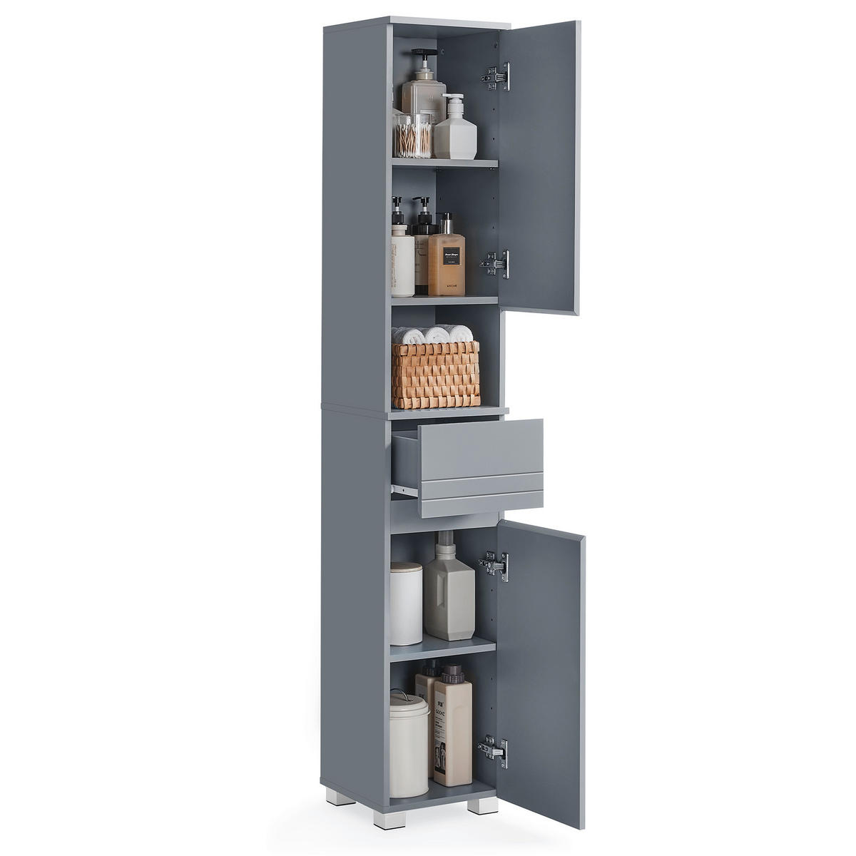 HOCHSCHRANK 30/170/30 cm  - Grau, Trend, Holzwerkstoff (30/170/30cm) - MID.YOU