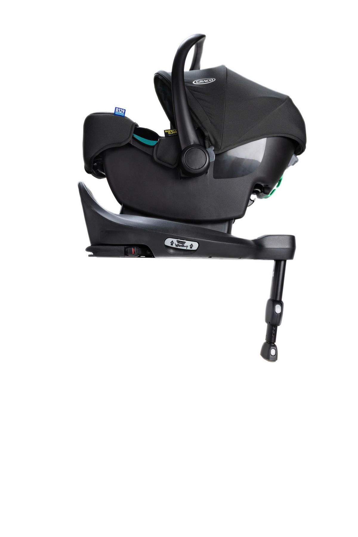 ISOFIXSTATION SnugTurn i-Size R129  - Schwarz, Basics, Kunststoff (70/57-67/32cm) - Graco