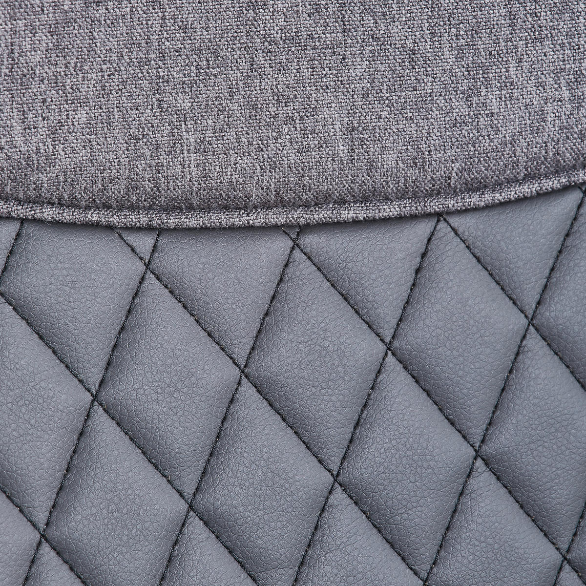 FORGÓSZÉK  bőrhatású textil antracit, sötétszürke  - fekete/antracit, Modern, műanyag/textil (68/112-120/68cm) - Xora