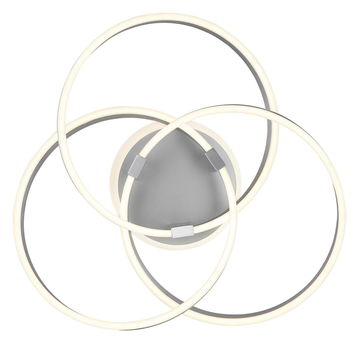 LED MENNYEZETI LÁMPA - opál/szürke, Design, műanyag/fém (60/57,5/20cm) - Globo