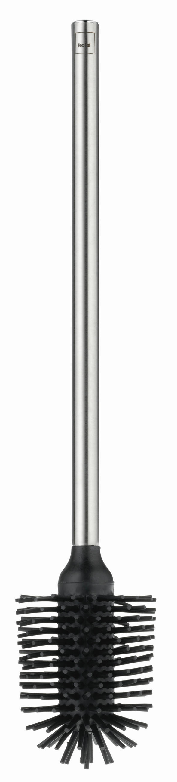 WC-BÜRSTE in Metall  Kunststoff   - Silberfarben, Basics, Kunststoff/Metall (8/42cm) - Kela
