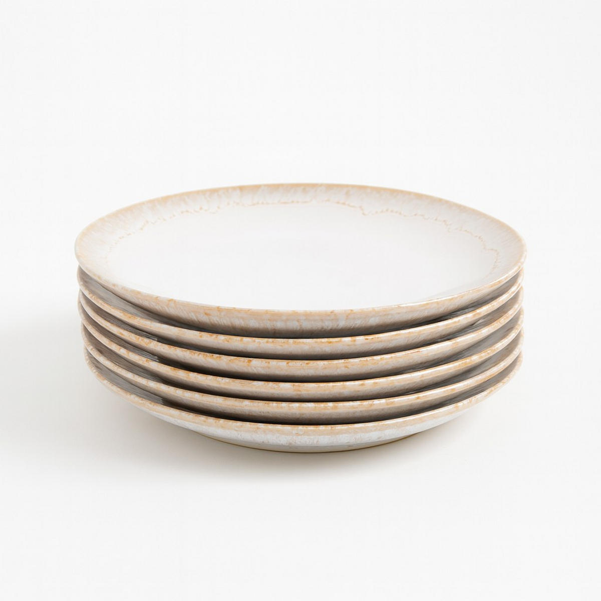 SUPPENTELLERSET Weiß Hochglanz 6-teilig Feinsteinzeug TAORMINA  - Weiß Hochglanz, Basics, Keramik (21.5cm) - Costa Nova