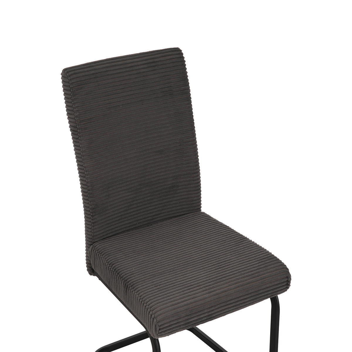 SCHWINGSTUHL   Mikrofaser  - Schwarz/Grau, MODERN, Textil/Metall (46/100/61cm) - MID.YOU