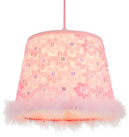 OTROŠKA VISEČA SVETILKA  Tarso 60 W///230 V/E27 - pink, Trendi, umetna masa (30/120cm) - Globo
