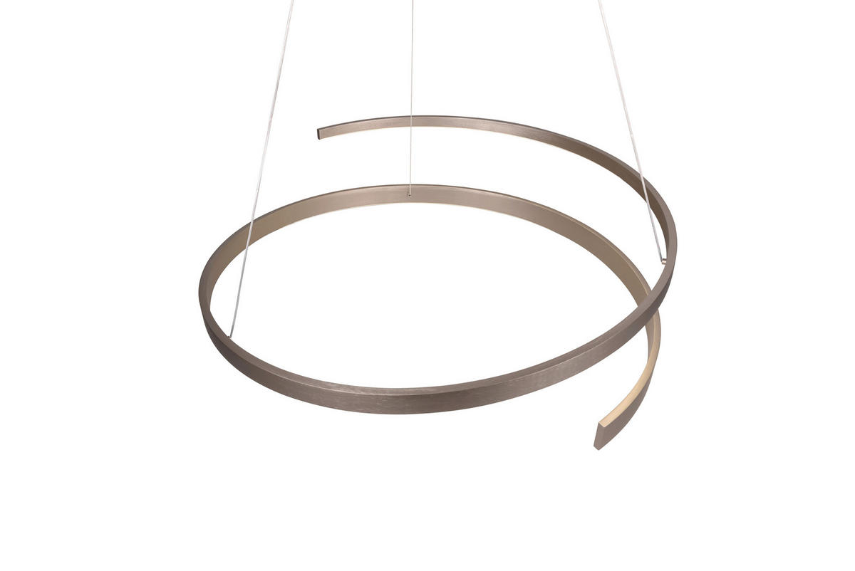 LED-HÄNGELEUCHTE Cinardi 75/200 cm   - Nickelfarben, Design, Metall (75/200cm) - Cinque