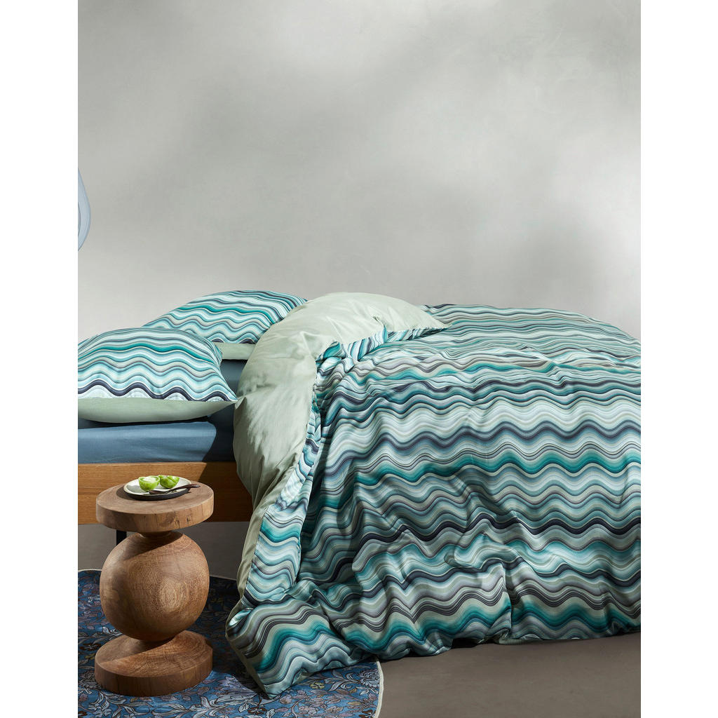 Thumbnail - Essenza Wendebettwäsche Sol, Grün, Textil, Graphik, 155x220 cm, Oeko-Tex® Standard 100, atmungsaktiv, hautfreundlich, we...