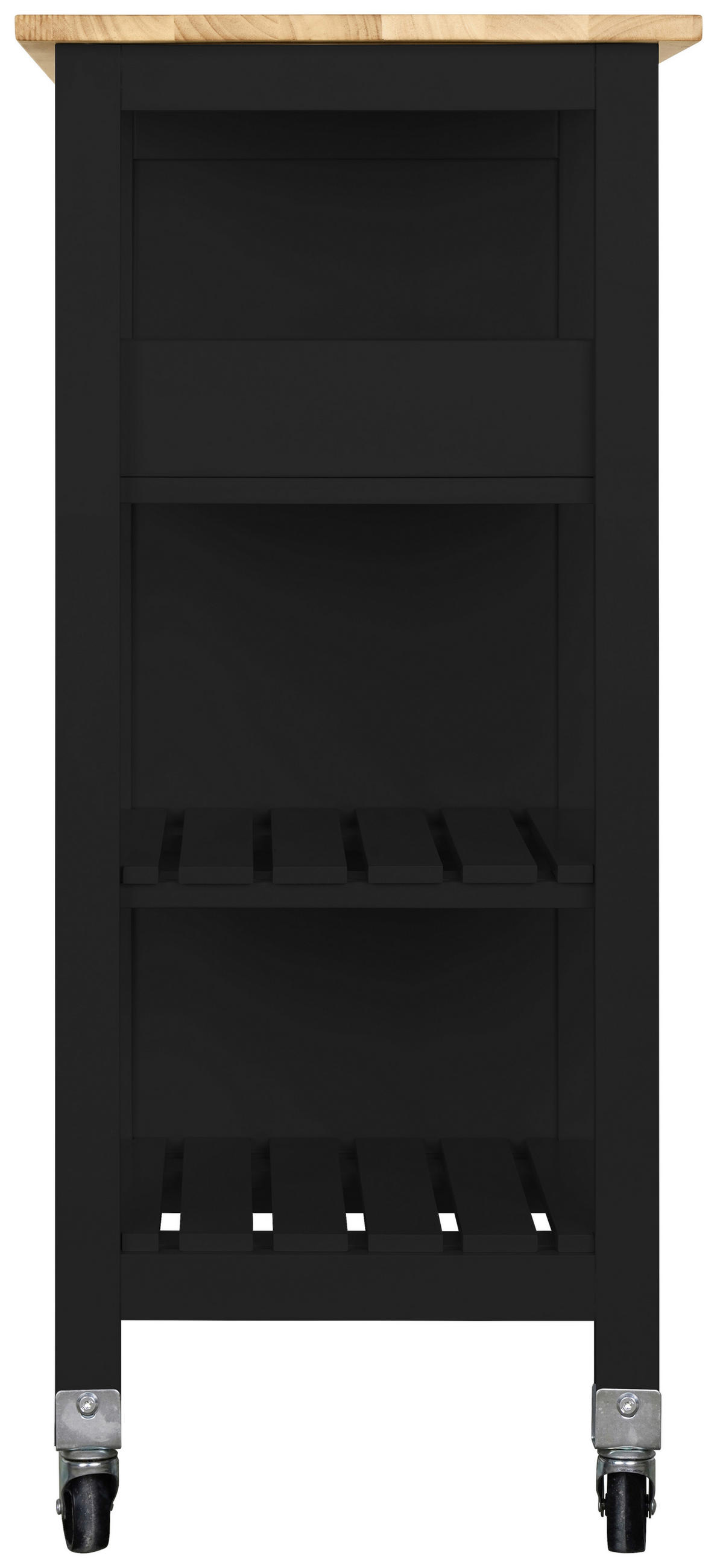 KÜCHENINSEL   in Naturfarben, Schwarz  - Schwarz/Naturfarben, Basics, Holz/Holzwerkstoff (67/84/37cm) - MID.YOU