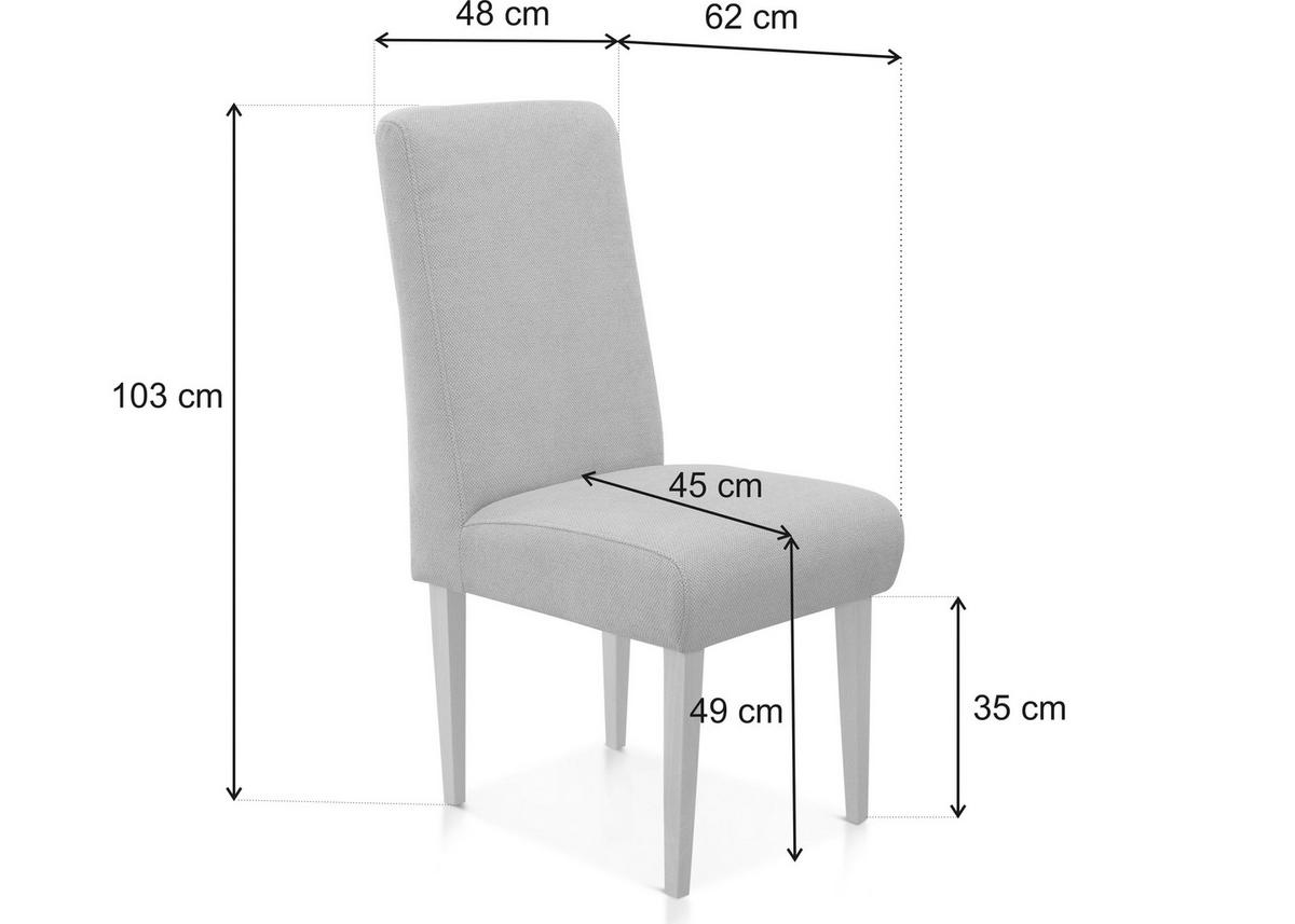 STUHL Mikrofaser Cognac  - Cognac/Beige, KONVENTIONELL, Holz/Textil (48/103/62cm) - Sit & More