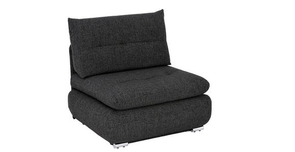 SCHLAFSESSEL Anthrazit - Chromfarben/Anthrazit, Design, Textil/Metall (94/86/83cm) - Novel