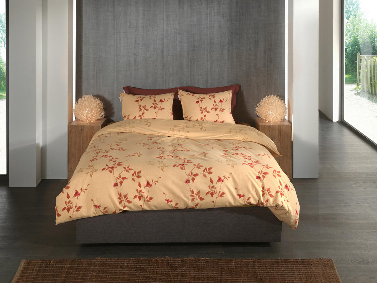 BETTWÄSCHE Tommaso Flanell 155/220 cm  - Gelb, Basics, Textil (155/220cm)