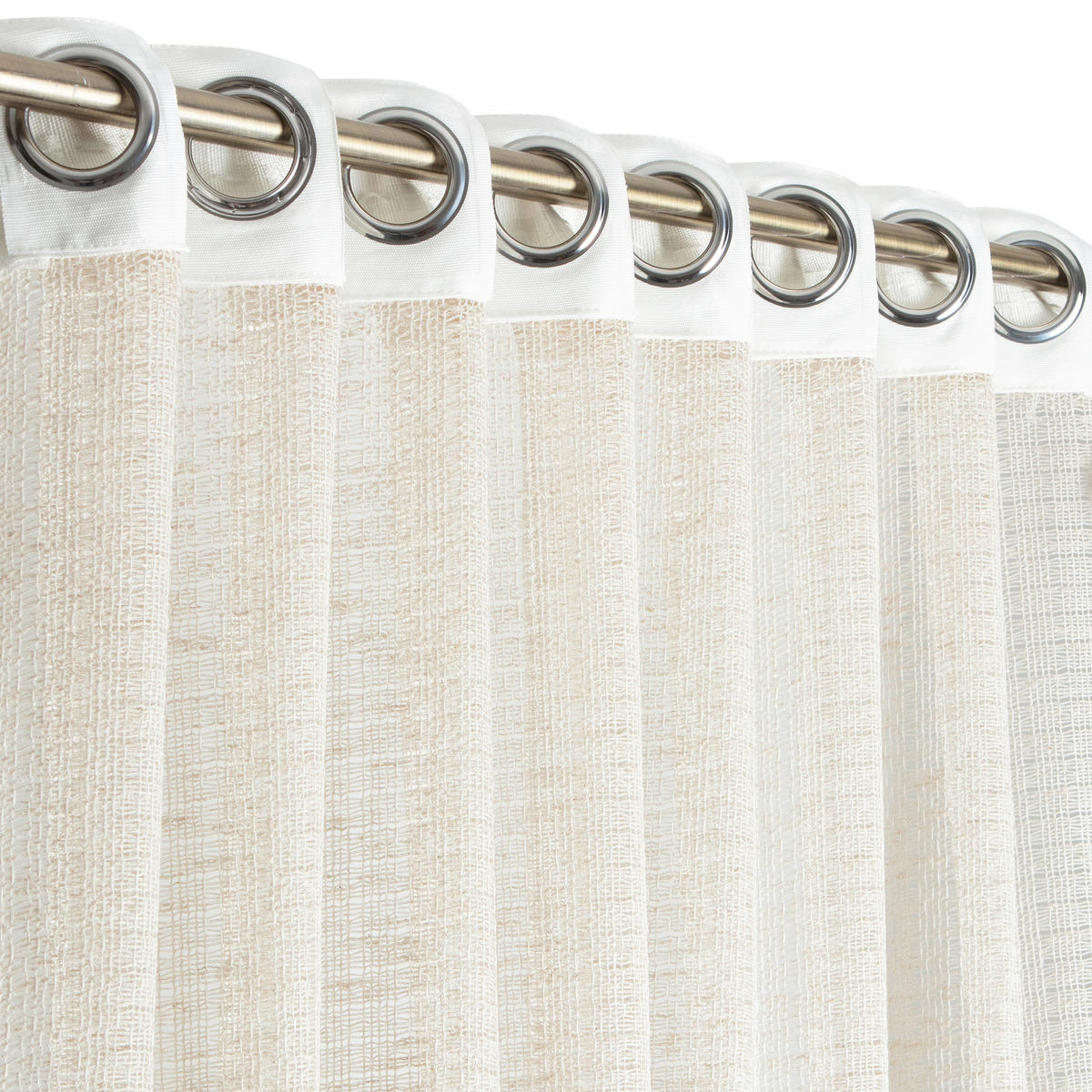 FERTIGVORHANG transparent  - Beige, Basics, Textil (140/240cm)