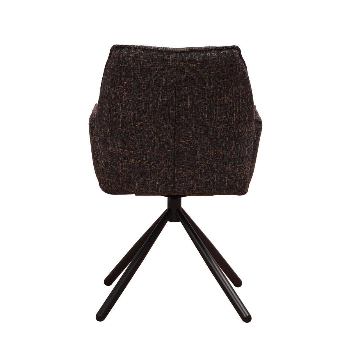 SADA ŽIDLÍ S PODRUČKAMI 2 kusy - černá, Moderní, kov/textil (57,5/92/52cm) - MID.YOU