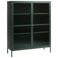 HIGHBOARD  in 110/140/40 cm  - Goldfarben/Grün, Design, Glas/Metall (110/140/40cm) - Lomoco
