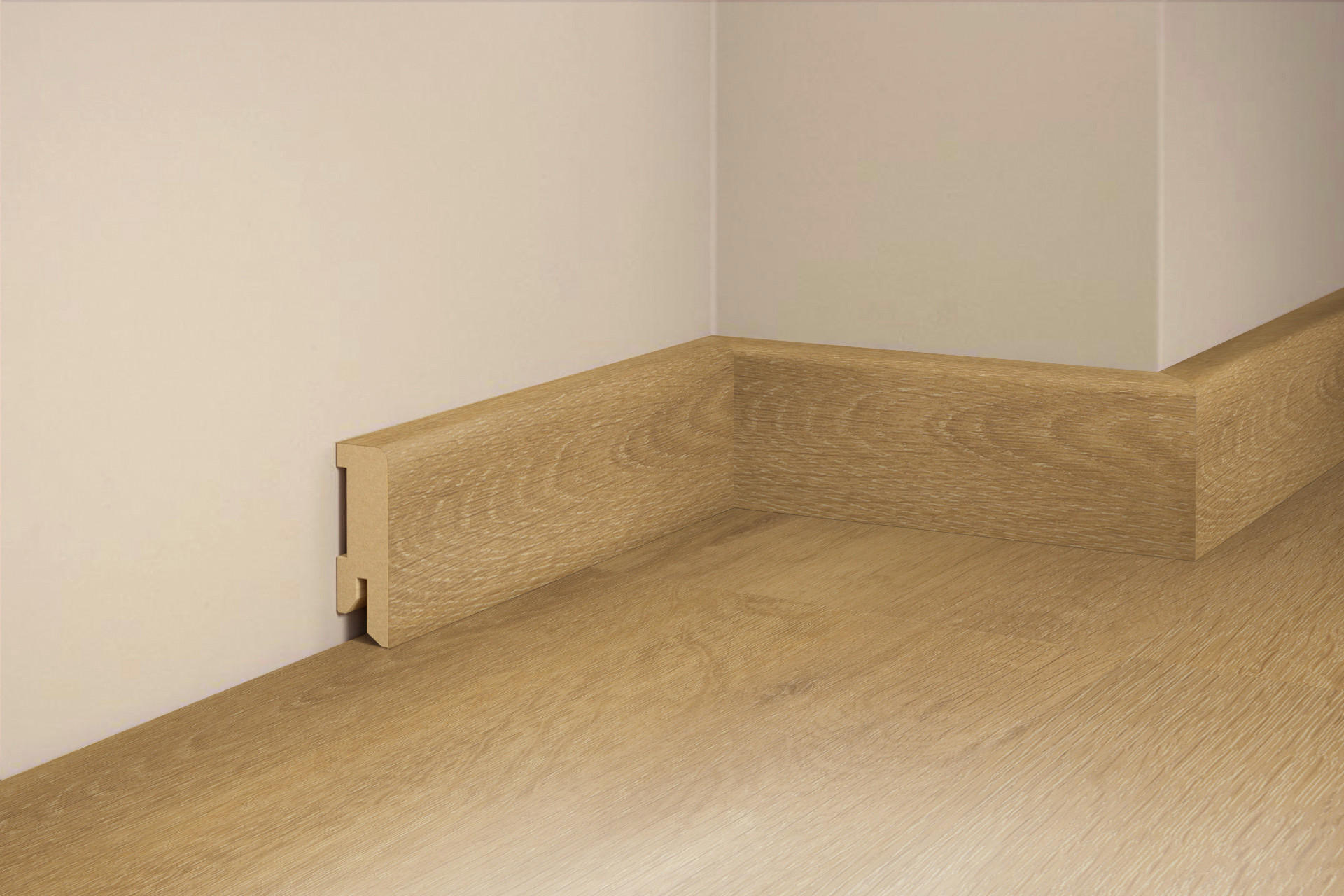 SOCKELLEISTE, Eiche Savanne  - Basics, Holz (240/5/1,6cm) - Tilo