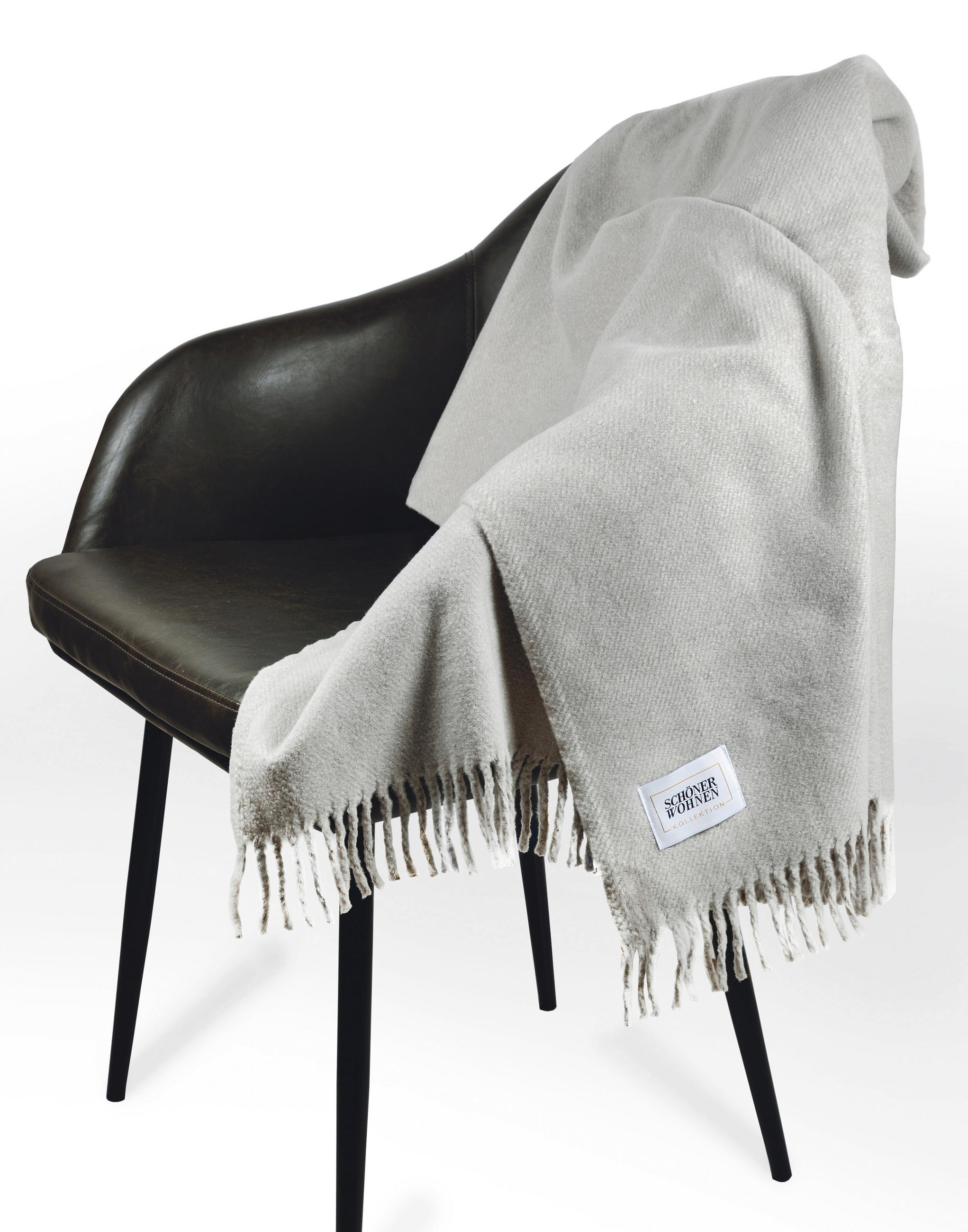 PLAID SW-BASICS  - Hellgrau, Basics, Textil (140/200cm) - Schöner Wohnen