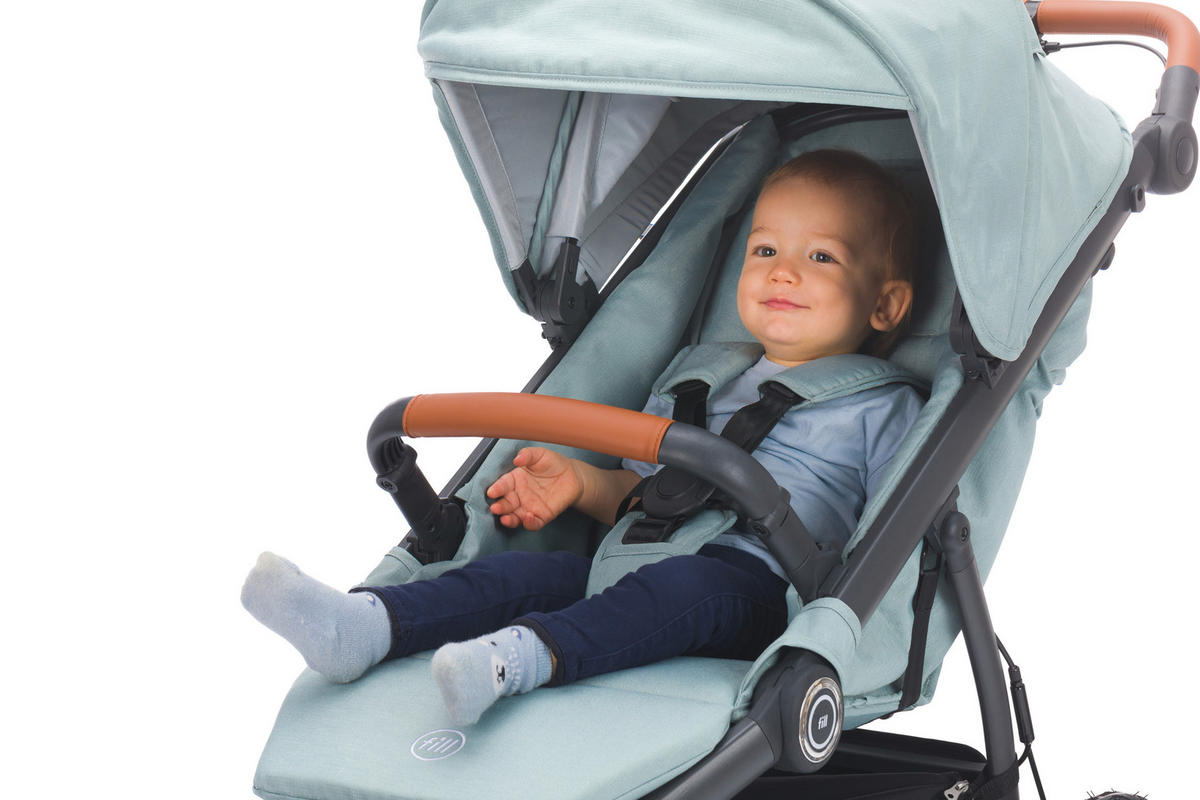 JOGGER Set Jogger Run  - Salbeigrün/Schwarz, Basics, Textil/Metall (125/57/107cm) - Fillikid