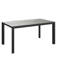 GARTENTISCH Metall, Glas Anthrazit, Naturfarben rechteckig  - Anthrazit/Naturfarben, LIFESTYLE, Glas/Metall (160/90/75cm) - Ambia Garden