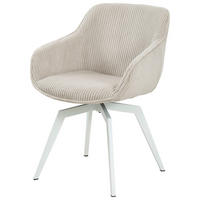 NASLANJAČ, kovina, tekstil bež  - bež, Moderno, kovina/tekstil (60/84/64cm) - Livetastic