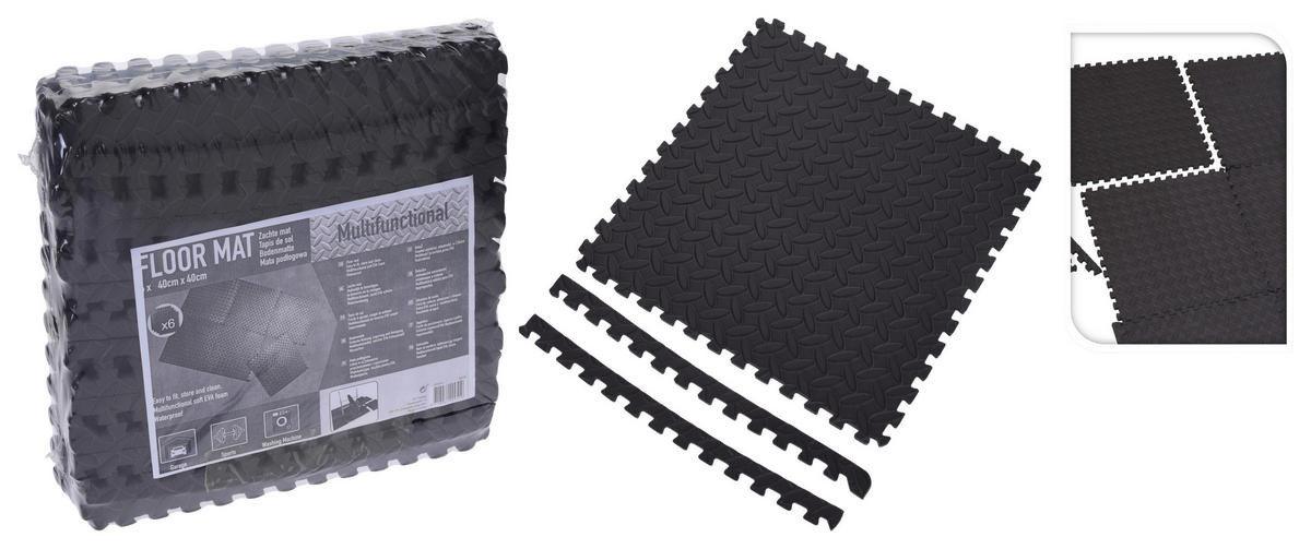FITNESSMATTEN 6ER SET - KONVENTIONELL, Kunststoff (120/80/1cm)