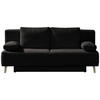 SCHLAFSOFA Cord Anthrazit, Grau  - Anthrazit/Grau, MODERN, Textil/Metall (193/85/88cm) - Novel