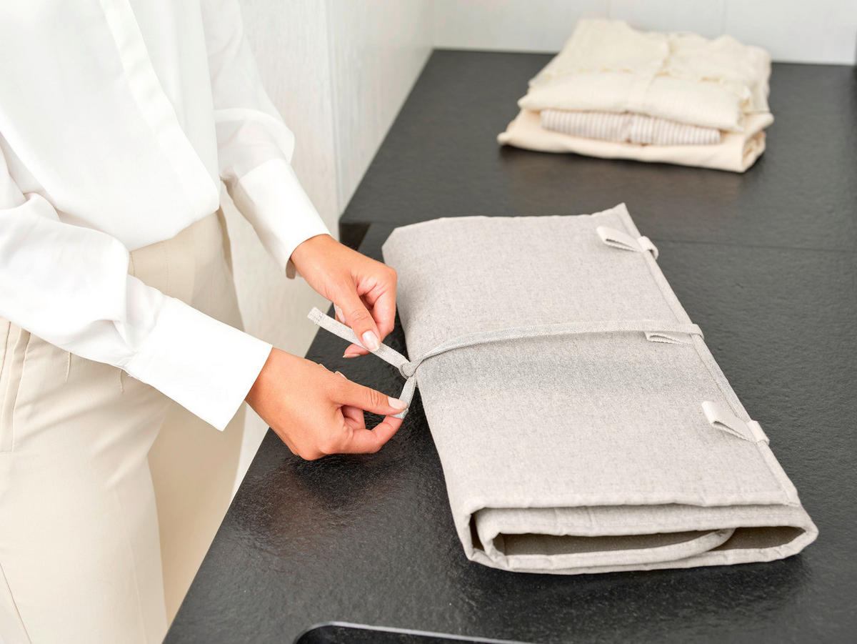 PODLOGA ZA PARNO GLAČANJE    50/110/0,8 cm    - siva, Basics, metal/tekstil (50/110/0,8cm) - Brabantia