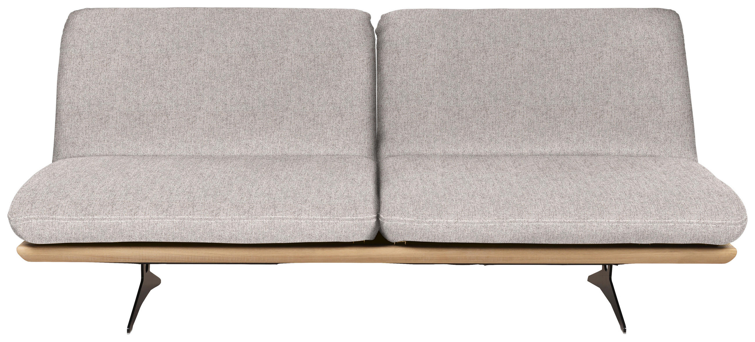 SCHLAFSOFA in Holz, Textil Hellgrau, Beige  - Beige/Hellgrau, Design, Holz/Textil (204/92/90cm) - Dieter Knoll