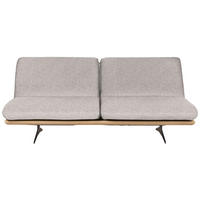 SCHLAFSOFA in Holz, Textil Hellgrau, Beige  - Beige/Hellgrau, Design, Holz/Textil (204/92/90cm) - Dieter Knoll