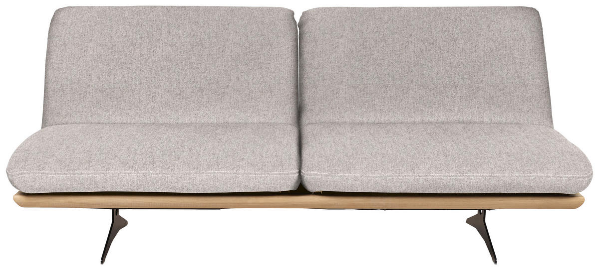 SCHLAFSOFA in Holz, Textil Hellgrau, Beige  - Beige/Hellgrau, Design, Holz/Textil (204/92/90cm) - Dieter Knoll