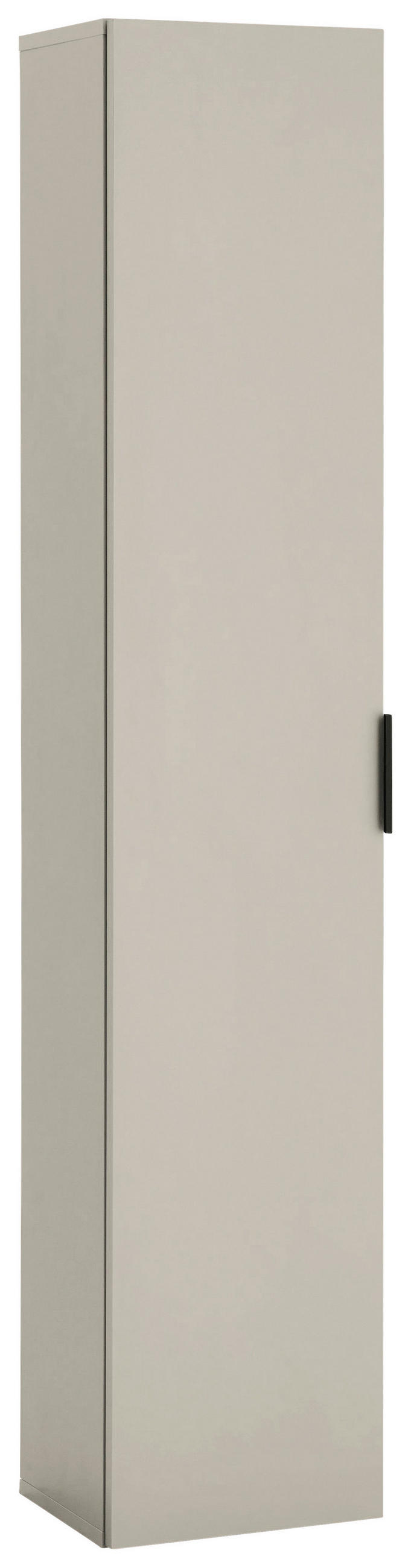 HOCHSCHRANK 30/150/25 cm  - Kaschmir/Schwarz, KONVENTIONELL, Holzwerkstoff/Metall (30/150/25cm) - home24