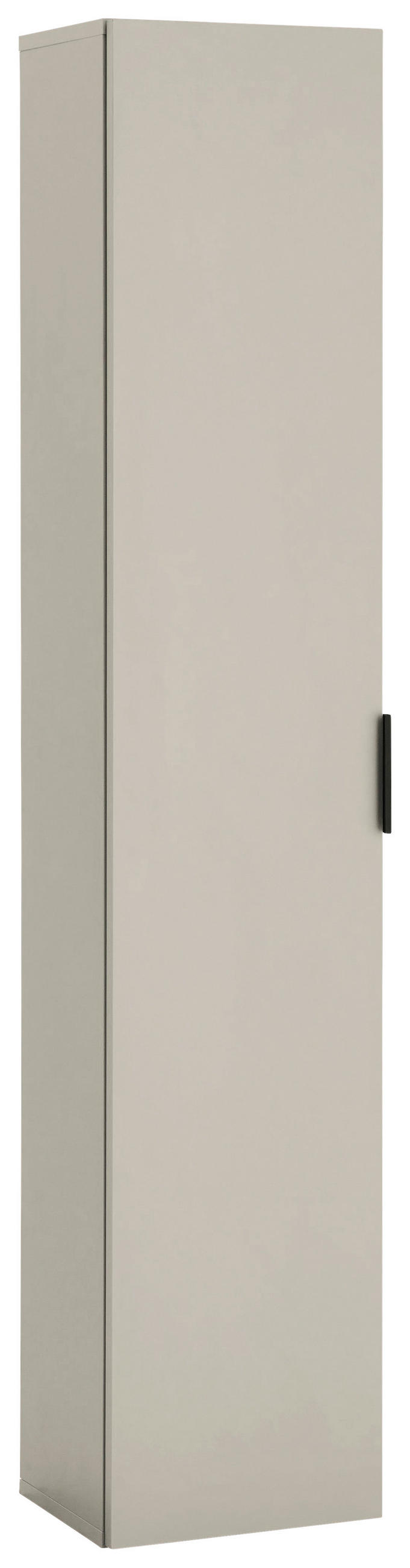 HOCHSCHRANK 30/150/25 cm  - Kaschmir/Schwarz, KONVENTIONELL, Holzwerkstoff/Metall (30/150/25cm) - home24