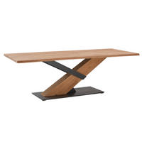 ESSTISCH in Holz, Metall 190/95/76 cm  - Eichefarben/Anthrazit, Natur, Holz/Metall (190/95/76cm) - Valnatura