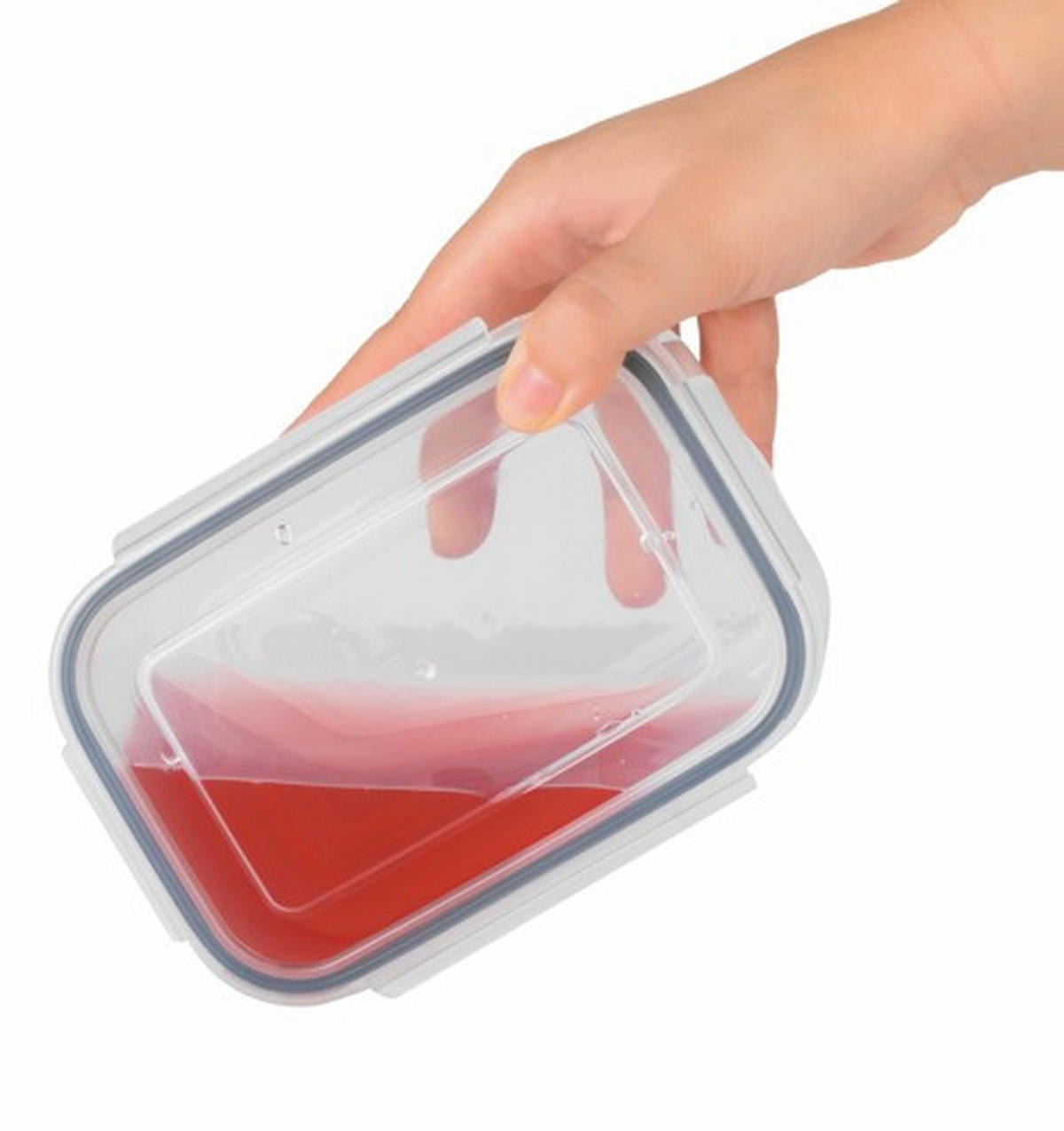 FRISCHHALTEDOSENSET GOURMETmaxx 12-teilig  - Transparent/Grau, Basics, Kunststoff (23,5/19/13cm)