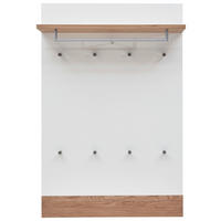 GARDEROBENPANEEL  in 92/140/28 cm  - Weiss/Eichefarben, Design, Holz/Holzwerkstoff (92/140/28cm) - Dieter Knoll