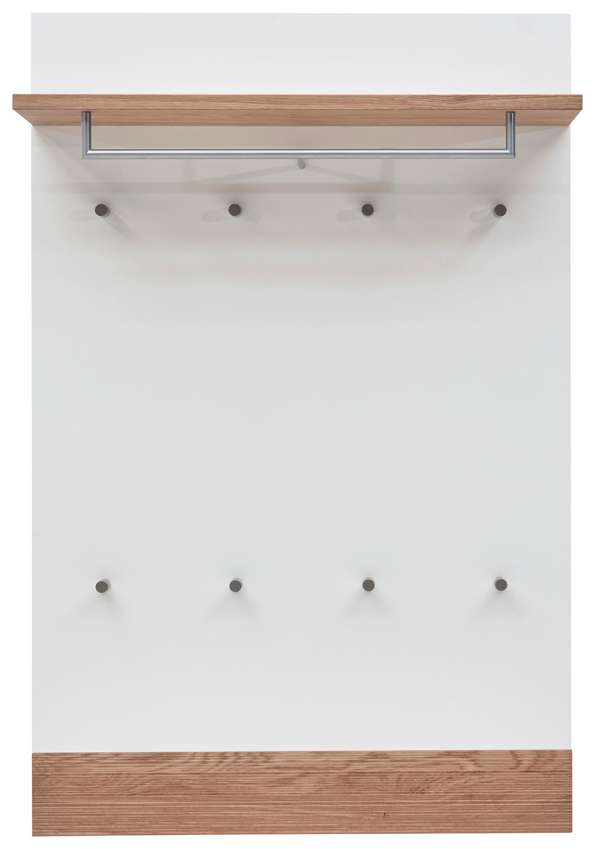 GARDEROBENPANEEL  in 92/140/28 cm  - Weiss/Eichefarben, Design, Holz/Holzwerkstoff (92/140/28cm) - Dieter Knoll