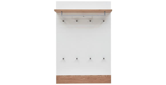 GARDEROBENPANEEL in 92/140/28 cm - Eichefarben/Weiß, Design, Holz/Holzwerkstoff (92/140/28cm) - Dieter Knoll