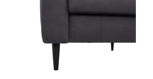SESSEL in Lederlook Grau - Schwarz/Grau, KONVENTIONELL, Holz/Textil (87/96/86cm) - Carryhome