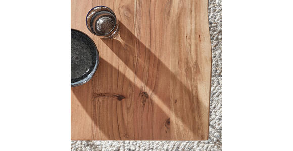ESSTISCH in Holz, Metall 160/90/76 cm - Schwarz/Akaziefarben, Design, Holz/Metall (160/90/76cm) - Landscape
