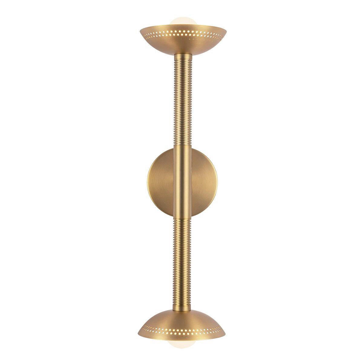 LED-WANDLEUCHTE Alora Mood 57,2/15,2/17,8 cm  - Goldfarben, Design, Glas/Metall (57,2/15,2/17,8cm) - Elstead Lighting