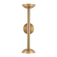 LED-WANDLEUCHTE Alora Mood 57,2/15,2/17,8 cm  - Goldfarben, Design, Glas/Metall (57,2/15,2/17,8cm) - Elstead Lighting
