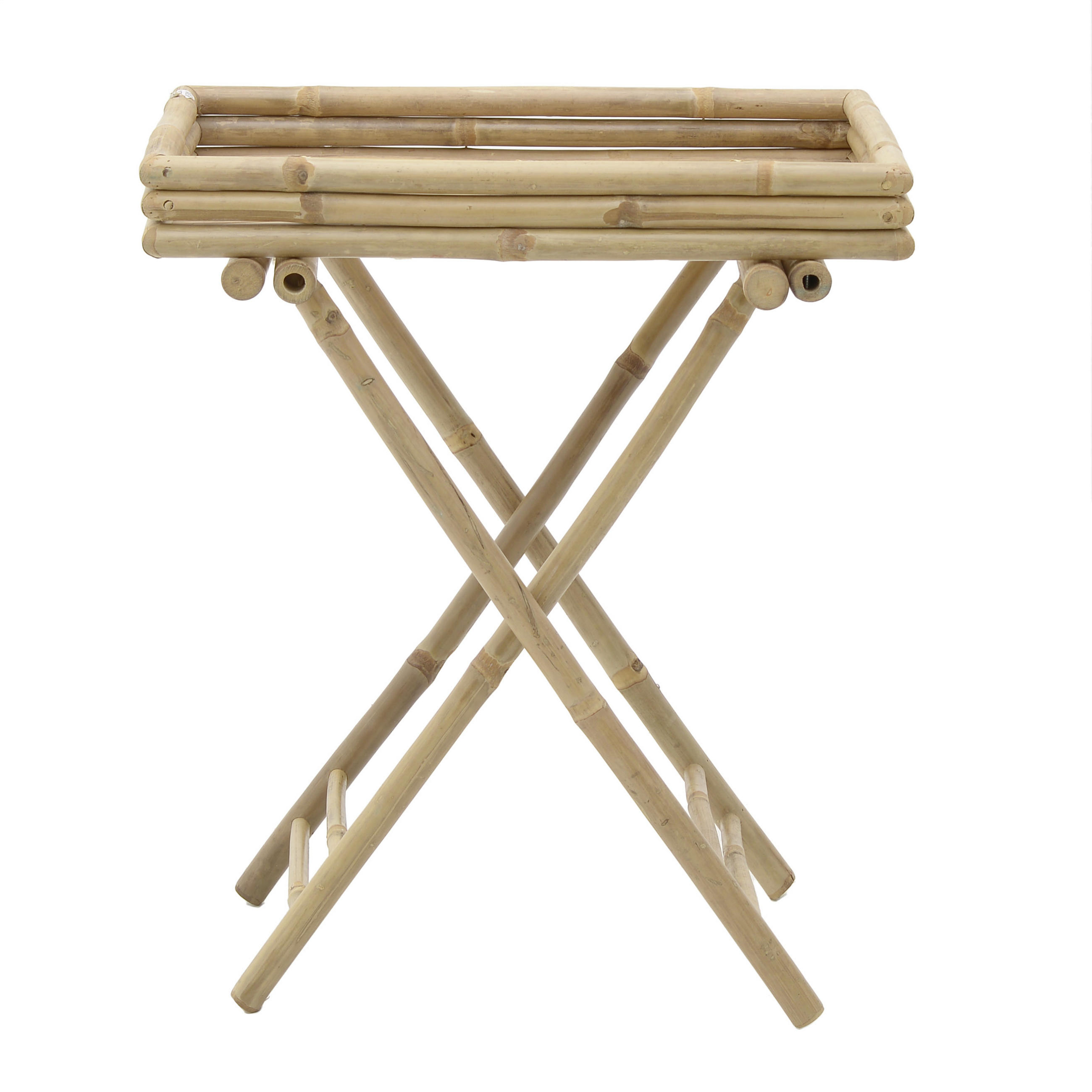 TABLETTTISCH Bambus massiv Naturfarben - Naturfarben, Trend, Holz (63/43/74cm) - Livetastic