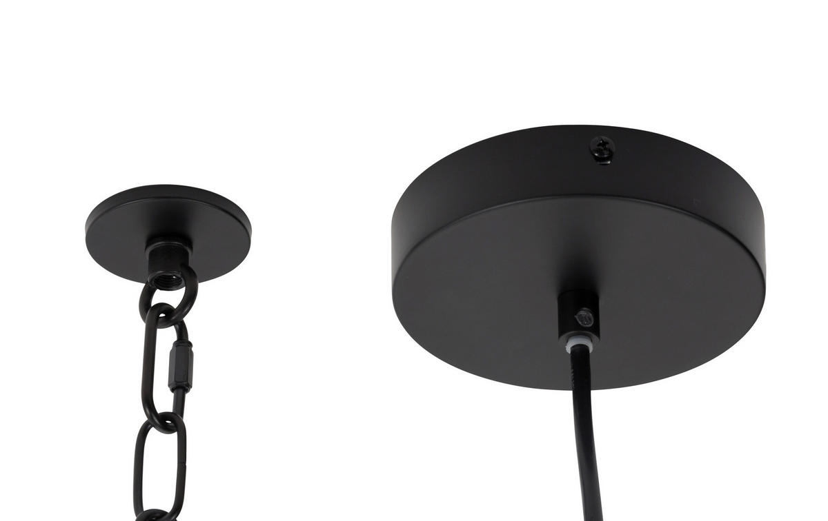 HÄNGELEUCHTE 70/190/14 cm  - Nickelfarben, Basics, Glas/Metall (70/190/14cm) - Zuiver