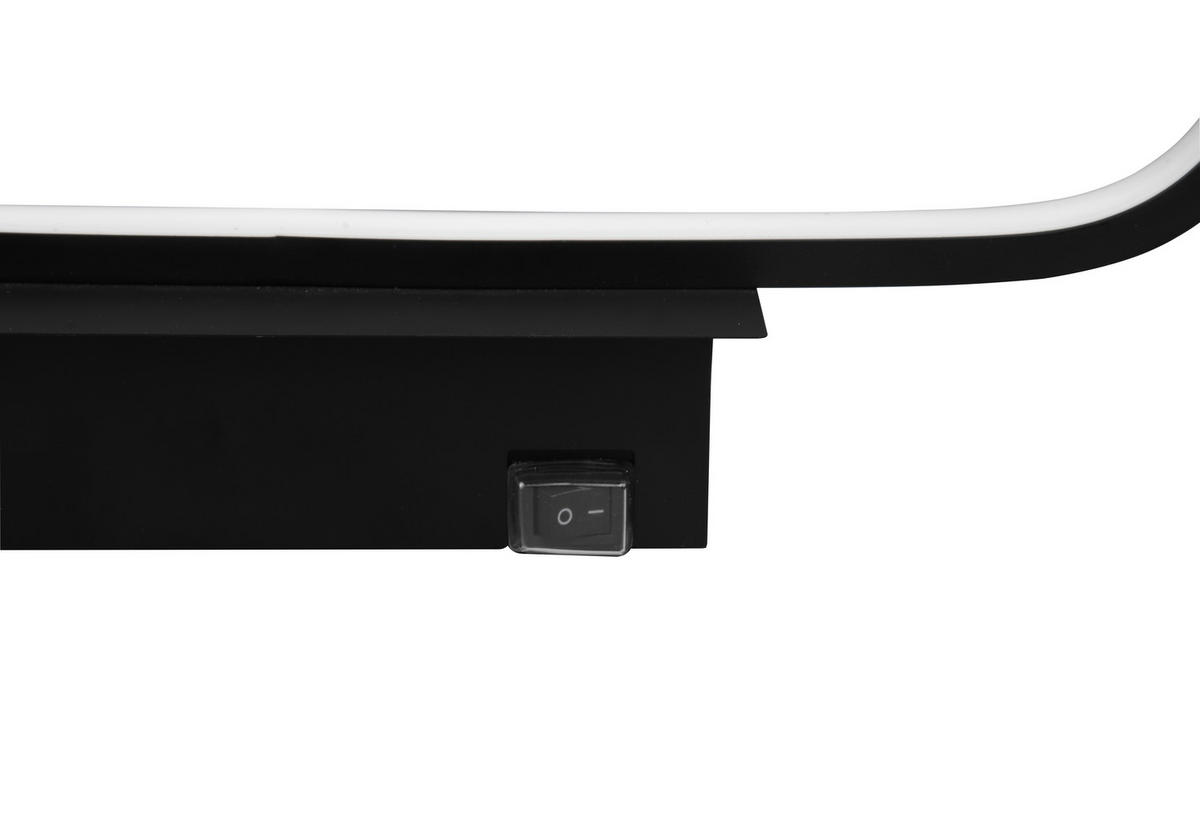 BADEZIMMER-WANDLEUCHTE - Schwarz, Basics, Metall (40/14,8/7,5cm) - Trio Leuchten