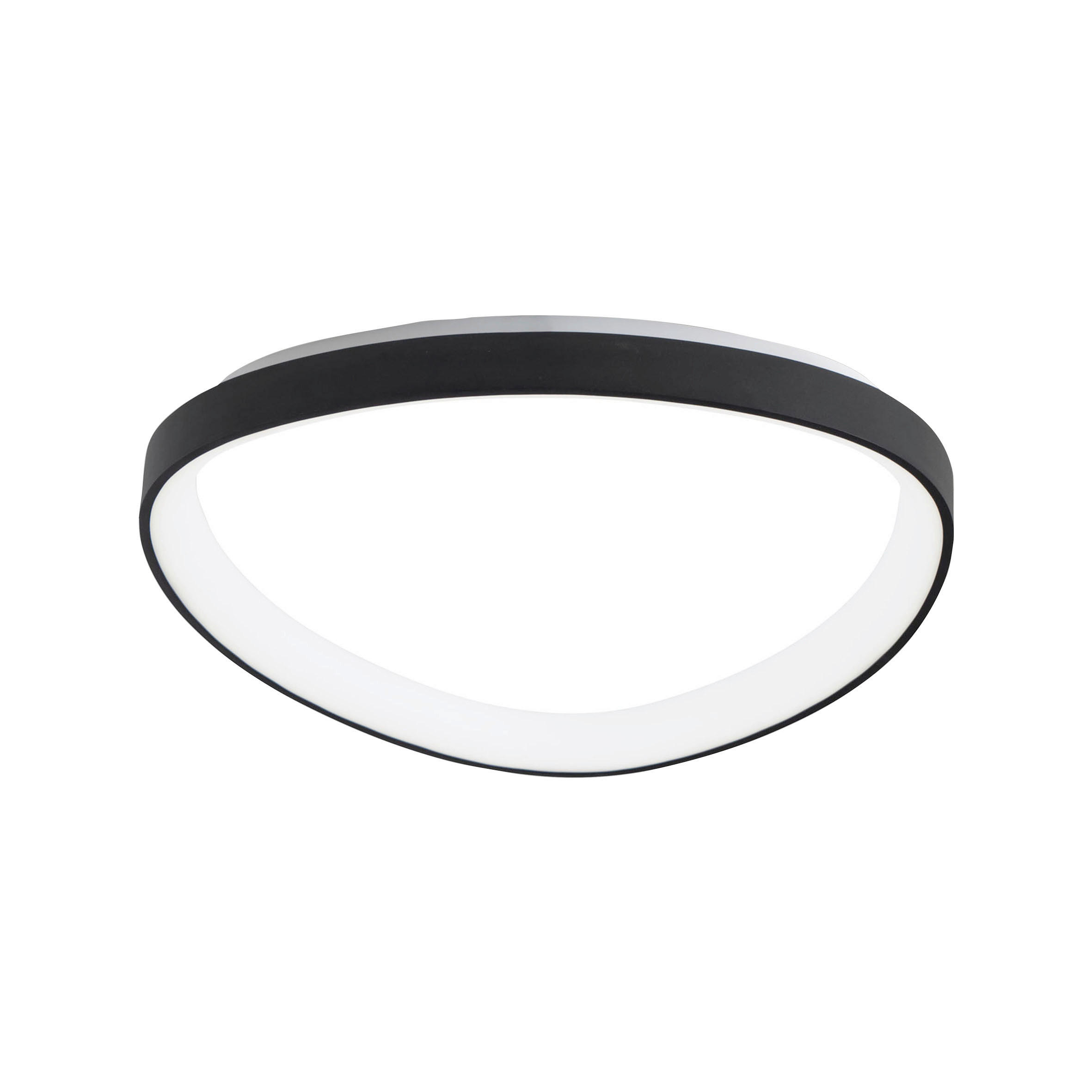 LED-DECKENLEUCHTE Quirk 60/7 cm   - Goldfarben, Design, Kunststoff/Metall (60/7cm) - Fabas Luce