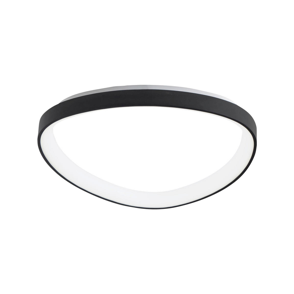 LED-DECKENLEUCHTE Quirk 60/7 cm   - Goldfarben, Design, Kunststoff/Metall (60/7cm) - Fabas Luce